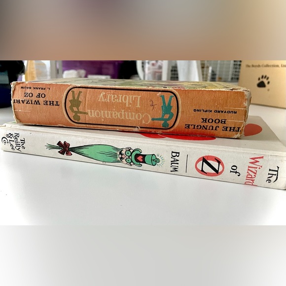 Vintage Books The Wizard of Oz L. Frank Baum/Jungle Book/WIZ split book 1963 - Picture 14 of 16